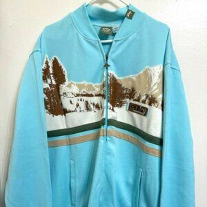 LRG Lifted Research Group Powder Moves track jacket 2XL blue vintage
